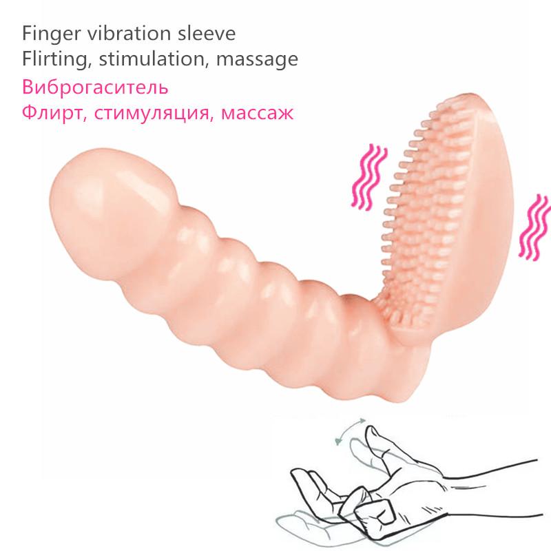 Intimate Products Vibration Flirting G Spot Finger Vibrator Clitoris Stimulator Brush Vibrating Finger Sleeve Sex Toys For Woman