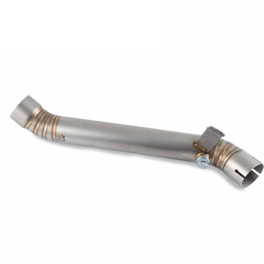 Motorcycle Exhaust Muffler Engine Middle Link Slip On Round Pipe For Kawasaki ZX10R ZX 10R 2011 2012 2013 2014 2015 2016 2017