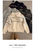 Women's European High-End Fair Isle Wool Polo Sweater - 100% Pure Wool for Autumn & Winter