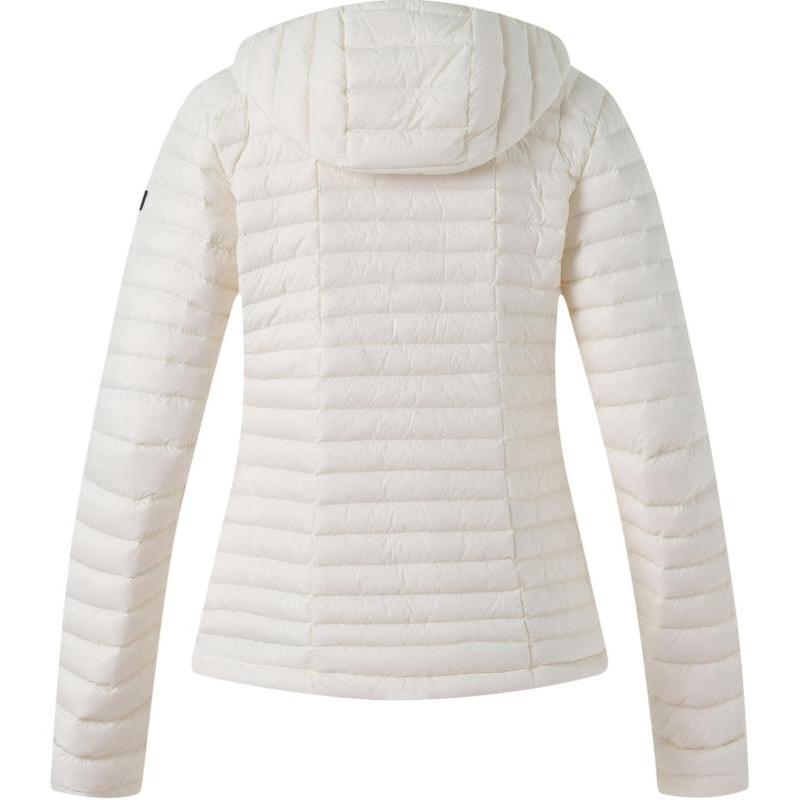 DECATHLON Solid Colour Hooded Fitted Zipper Design Long Sleeve Down Jacket Women's Off-White