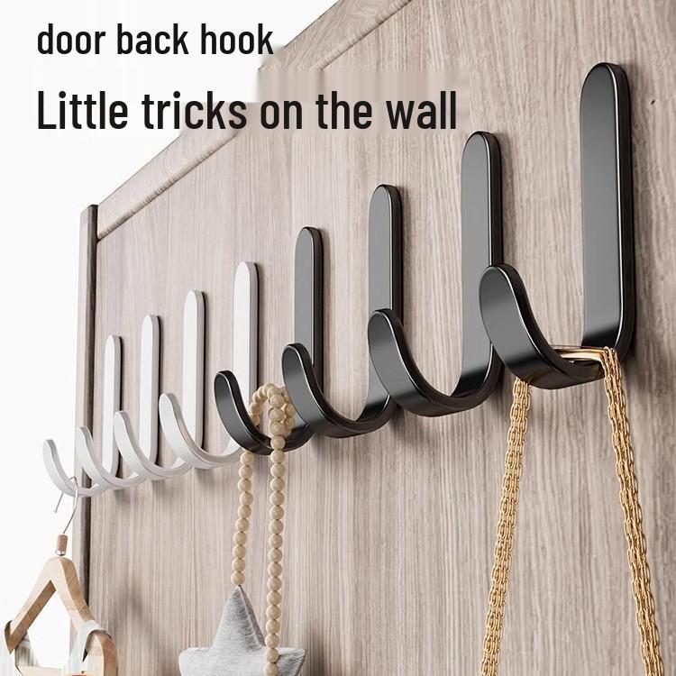 Strong Adhesive No-Punch Wall Hooks for Kitchen & Bathroom - No-Trace, Heavy-Duty Hanging Solution