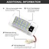 1PC Xenon White LED Trunk Cargo Area Light w/Switch Compatible With For Newer Lexus,Newer For Toyota w/Single LED Room Lamp