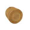 Round Toilet Paper Dispenser Rattan Towel for Bathroom, Home, Hotel and Office | Towel Box