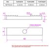 2/5Pcs Reprap DIY 2GT/S2M Timing Belt Fixing Piece Aluminum Alloy Tooth Pitch Clamp Fixed Clip CNC 9*40MM For 3D Printer Part