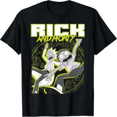 Rick and Morty Adult Cartoon Design T-Shirt