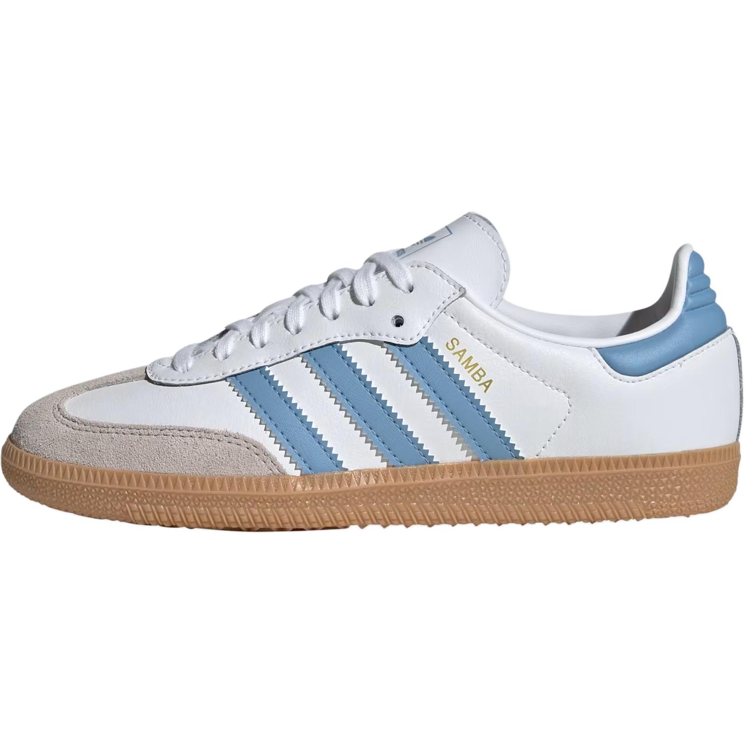

Adidas Samba OG J White Ash Blue Kids Sneakers Cloud-White Gum JQ2832 38