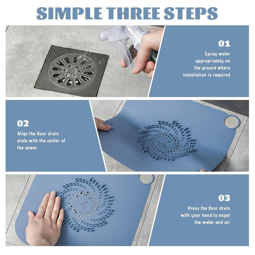 Shower Drain Hair Catcher Drain Cover Anti Clog Tub Strainer Trap soft silicone anti clogging drain cover for home bathroom