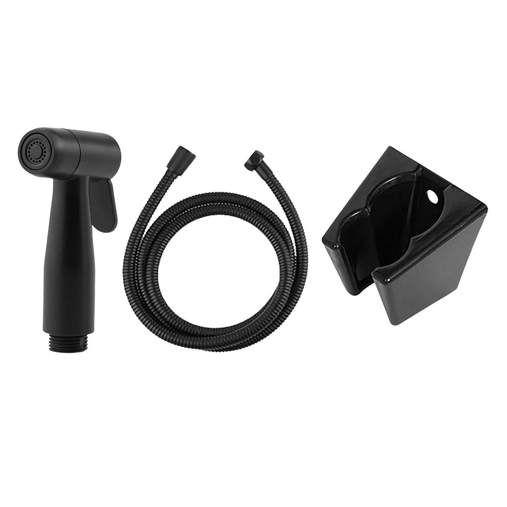 Handheld Bidet Sprayer Attachment for Kitchen Toilet Cleaning Black