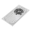 Stainless Steel Cup Washer High Pressure G1/2in Embedded Glass Rinser for Hotels Cafes Homes