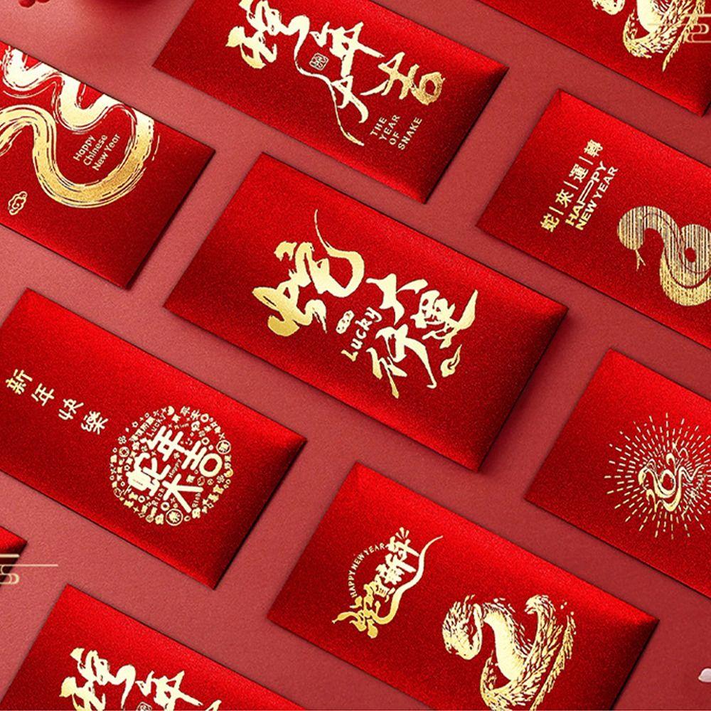 Snake Year Red Packets New Year Gift Bag Creative Red Envelope