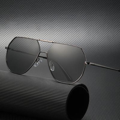Polarisierte Sonnenbrille für Tag und Nacht, für Herren, zum Autofahren und Angeln, Myopie-Sonnenbrille, Anti-Ultraviolett-Verfärbungsbrille