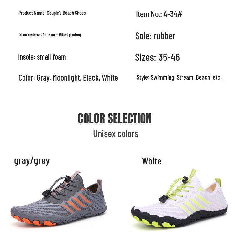 Unisex Quick-Dry Five-Finger Canyoning Shoes for Outdoor Sports