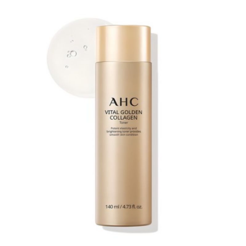 AHC Premium Vital Golden Collagen Toner Hydrating Firming Korean Skincare 140ml