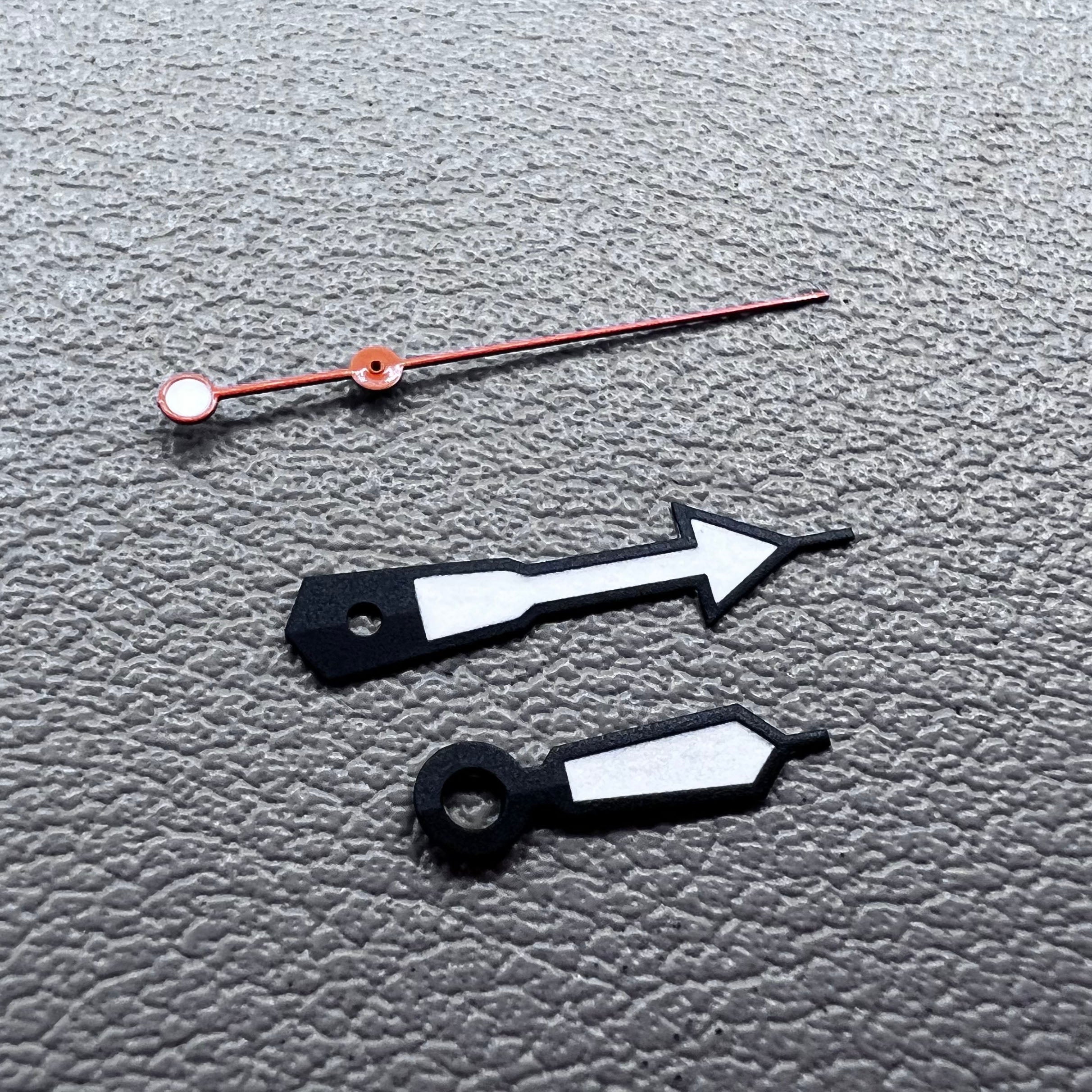 Orange Second Hand Black Trim Watch Hands Fit for NH35 NH36 NH38 NH39 NH34