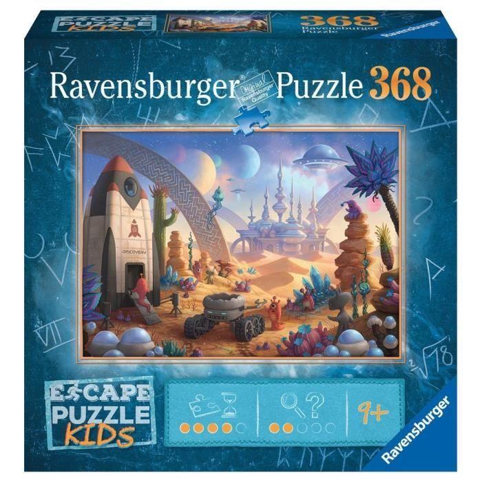 Escape puzzle - Ravensburger - La mission spatiale - 368 pièces - Paysage et nature - Bleu