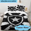 3PCS Custom Name Botafogo Emblem Bedding Set, Including 1pc Duvet Cover And 2pcs Pillowcases, Suitable for Dorms and Bedrooms Gift