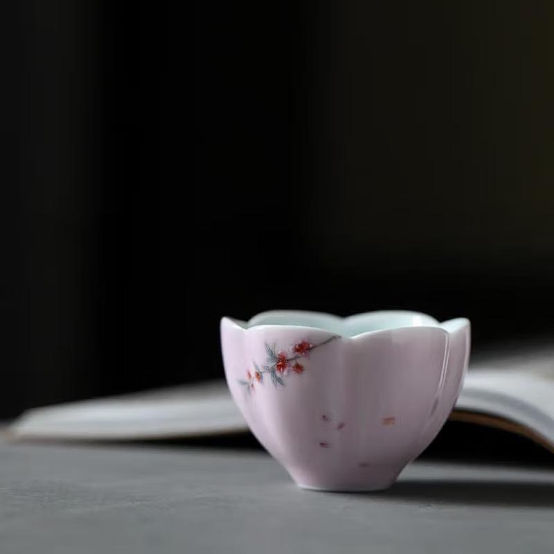 Hand-Painted Retro Ceramic Tea Cup