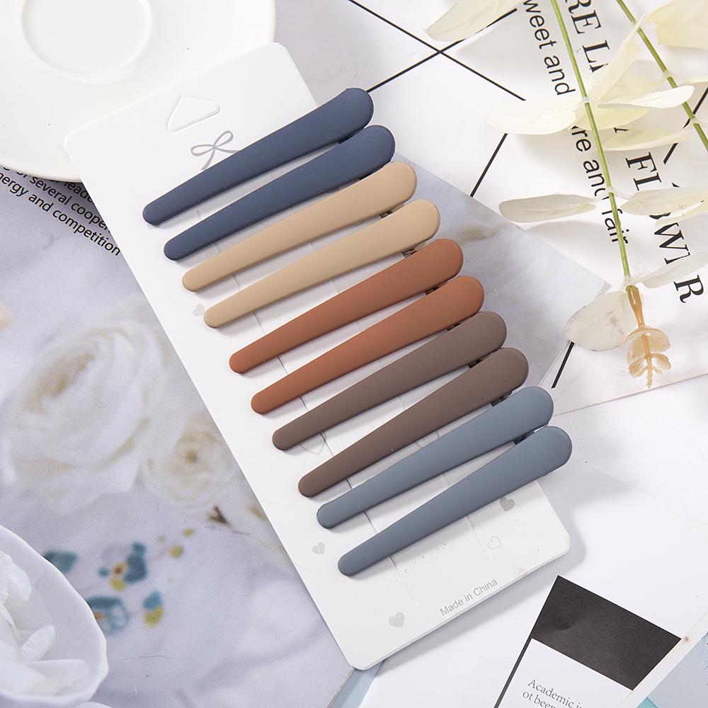 

10 шт./компл. Новые женские и женские цветные пластиковые длинные шпильки для волос, челки для мытья лица, простые заколки для волос, модные аксессуары для волос