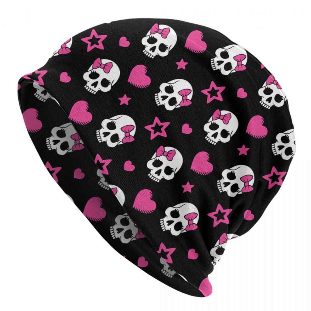 Horror Gothic Skeleton Death Skull Skullies Beanies Caps For Unisex Women Unisex Street Winter Warm Knitted Hat Adult Bonnet Hats