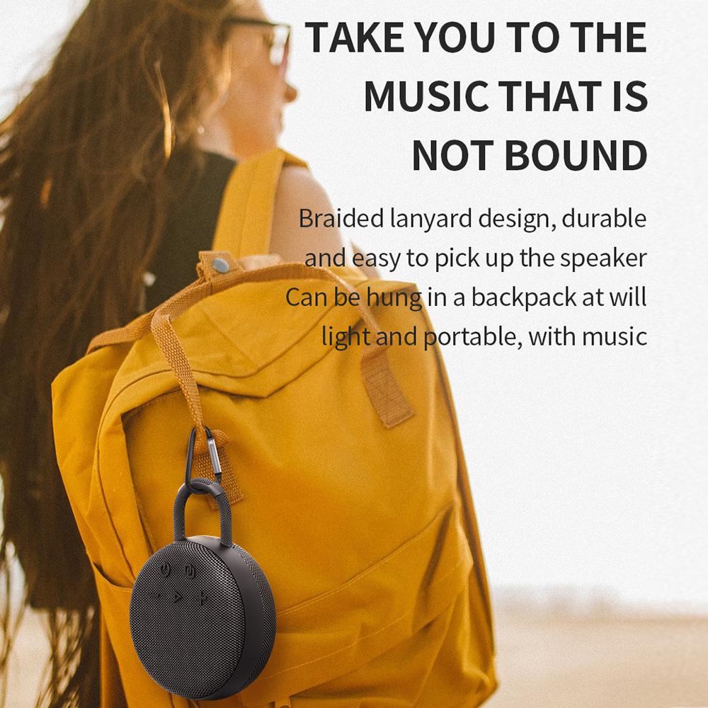 S77 Black 5W Wireless Speaker Waterproof Sports Speaker Outdoor Portable Speakers For Outdoor Travel Indoor Parties