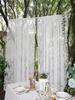 White French Lace Semi Transparent Rod Curtains Suitable For Filtering Light In Living Room Windows, One Piece Set