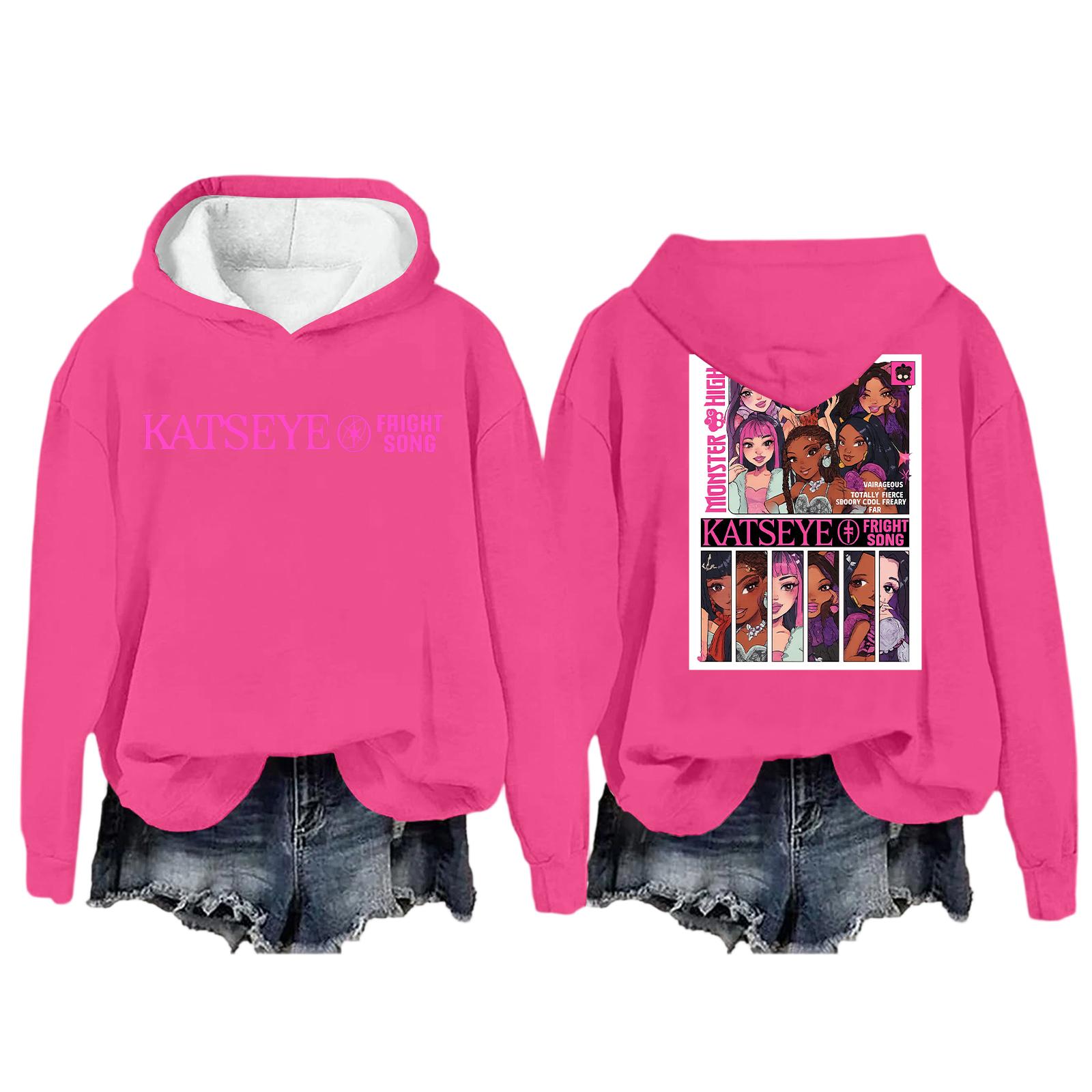 

Женская модная повседневная толстовка с длинным рукавом, свободная, с принтом, спортивная, с длинным рукавом, с капюшоном XXL розовый