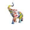 New Creative Resin Crafts Graffiti Colorful Elephant Ornaments Home Decor Living Room Foyer Desktop Ornaments Decorative Gifts