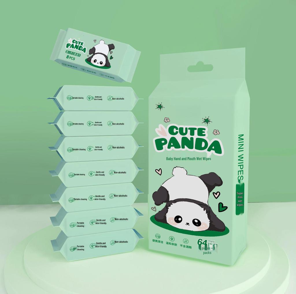 Portable Mini Baby Wipes: Disposable Hand & Mouth Cleaning for Infants & Toddlers