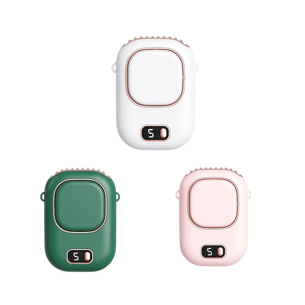 Turbo Ultra Quiet Waist Clip Fan LED Display Mini Electric Fan  Summer Cooling