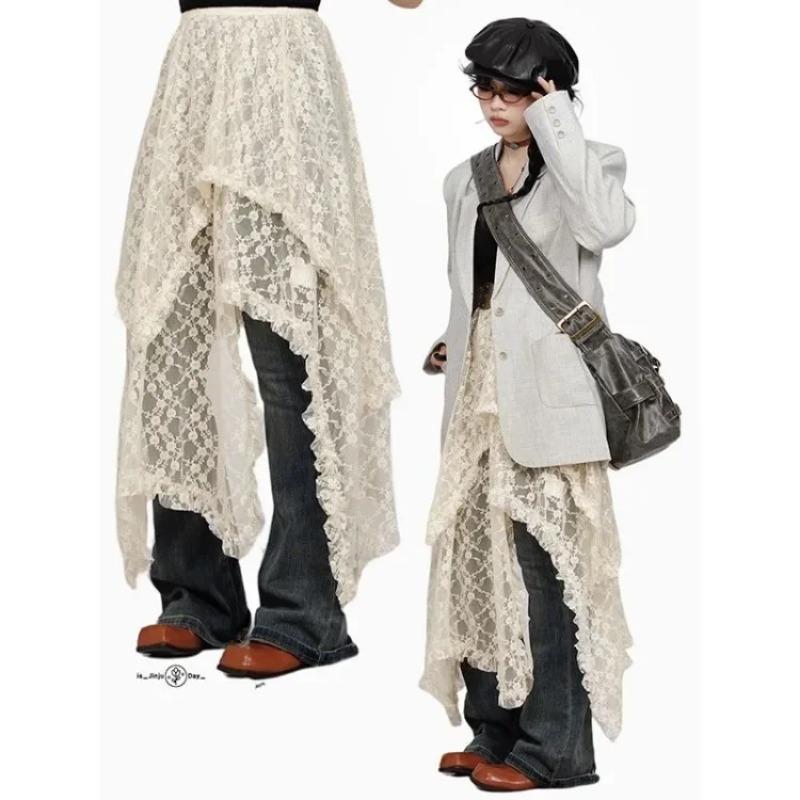 2024 Faldas Mujer De Moda Модные юбки Женские оборки с цветочными оборками Jupe — фото 7