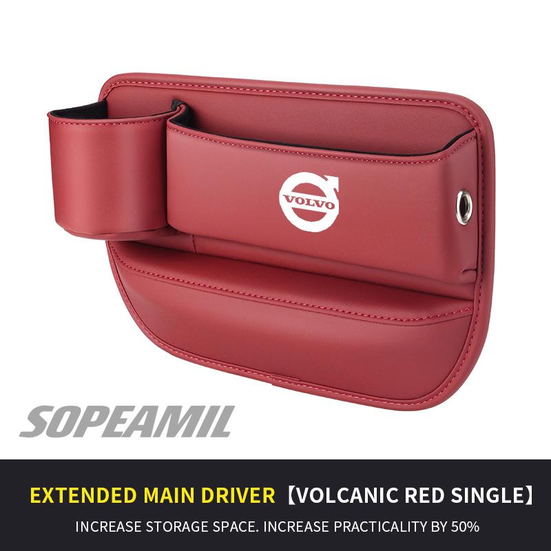 For Volvo XC40 XC60 XC70 XC90 C30 C70 S40 S60 S80 S90 V40 V50 V70 EX40 Bil Lær Sete Mellomrom Sprekk Koppholder Oppbevaringsboks