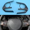 Wood Grain Steering Wheel Button Cover Trim Fit for Toyota RAV4 2019 To 2021<