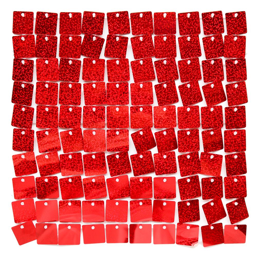 Square Shiny Snap-Lock Wind-Driven Sequin Panels for Background Wall Decoration