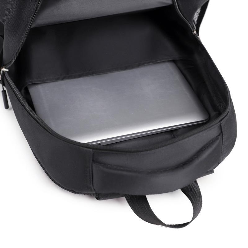 Schoolbag1011 New Simple Men's Lightweight Backpack Large Capacity Student School Bag Business Travel Urban Leisure Backpack