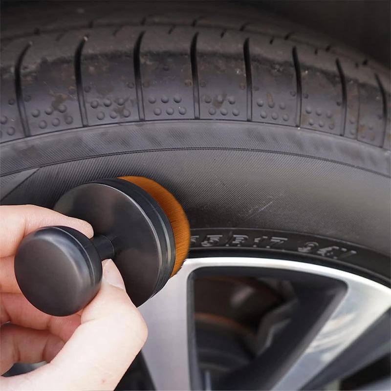 High Density Soft Detailing Brush Car Cleaning Brush Seal Design with Cover Car Cleaning Accessories Auto Detail Brush Portable