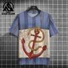 Casual Men's T-Shirts Spring Clothing Ombre Shirts Oversized Short Sleeve Tops Boys Tees Oversized Vintage T-Shirts For Mens