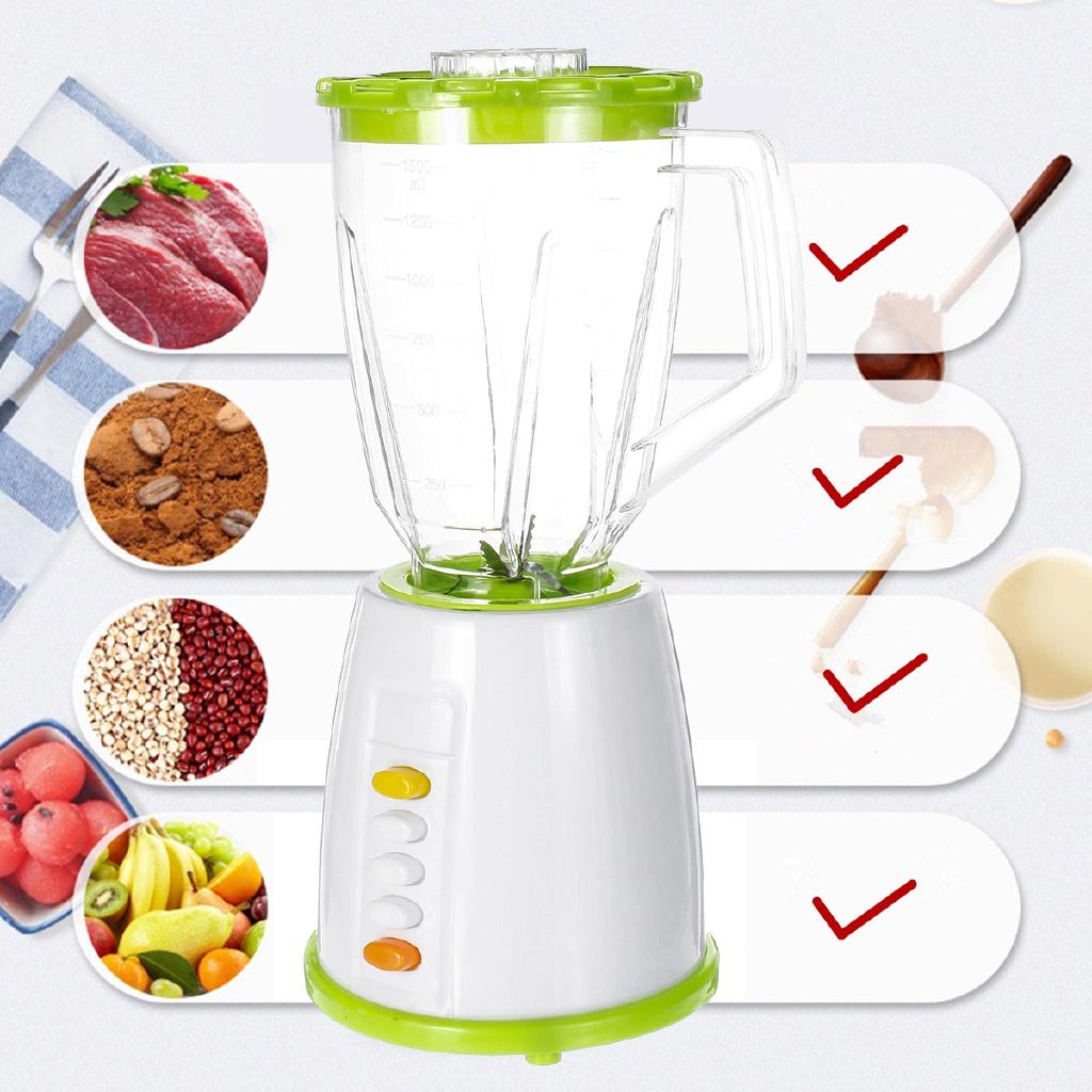 1500ML Nutrition Machine Juice blenders Fruit Juicer Mixer Timer-Blenders Ice-Crusher Food-Processor 18x37x14x16.5cm