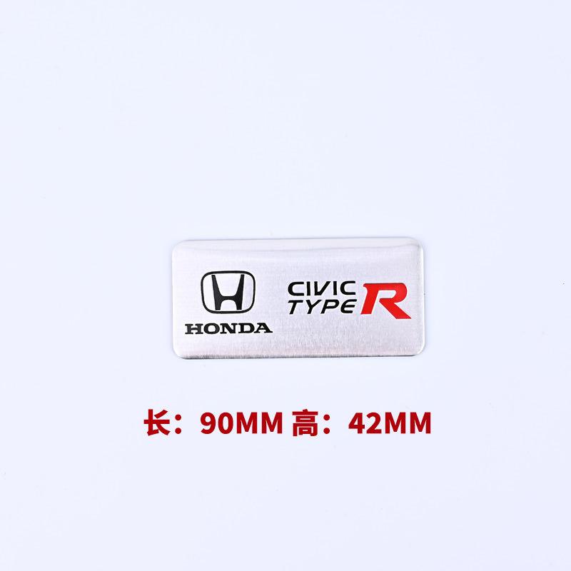 CPR1 Honda Aluminum Car Body Fender Trunk Decal Badge for Civic FIT Accord CRV CRZ CRX HRV Odyssey City B-Series D-Series H-Series Rs