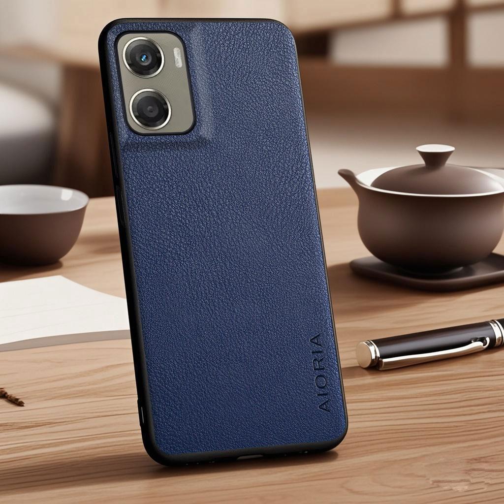 Case for Motorola Moto G57 G86 G06 G15 Power G56 G55 G45 G35 G05 E15 Faux Lychee Pebbled Leather Cover Funda for Moto G06 Case
