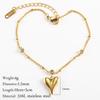 Herz Fußkettchen Edelstahl Zarte Fußkettchen Für Frauen Gold Farbe Kette Fußkettchen Armbänder Verblassen Nicht Fußkettchen Schmuck Frauen