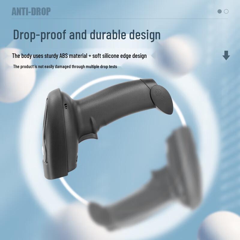 NTEUMM A1 Kabelgebundener 1D/2D Barcode-Scanner mit Ständer