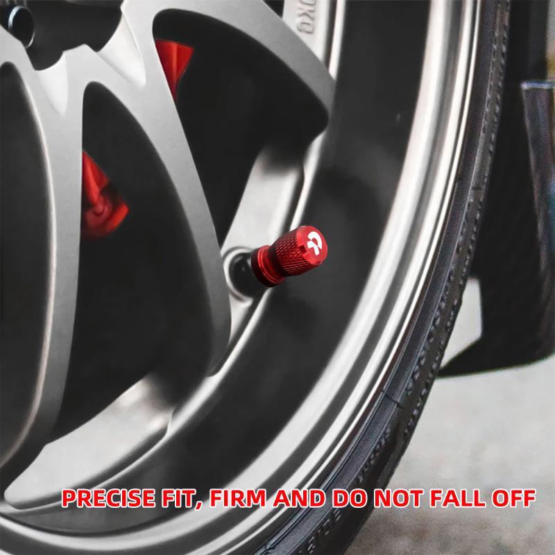 Car Wheel Tire Valve Caps, Tyre Stem Covers, Waterproof, For NIO EC6 ES6 ES7 ES8 ET7 ET5 ET9 2023 2024, 4Pcs Car Accessories