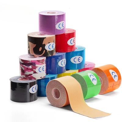 5 Size Kinesiology Tape Athletic Recovery Self Adherent Wrap Taping Medical Muscle Pain Relief Knee Pads Protector