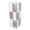 Rotating Bookshelf 360 Display Floor Standing Bookcase Storage Rack Corner Bookshelf for Small Space Bedroom Living