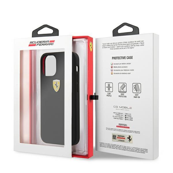Ferrari Fessihcp12Sbk Iphone 12 Mini 5,4 Czarny/Black Hardcase On Track Silicone