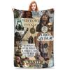 Coperte in pile Pirati dei Caraibi Jack Sparrow Collage per Divano Camera da Letto Morbida Portatile da Esterno