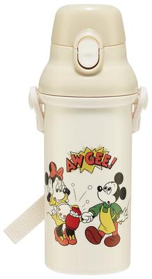 Skater Gourde Disney Mickey Mouse Friends Cooking 480 ml en plastique antibactérien, fabriquée au Japon, pour enfants PSB5SANAG-A