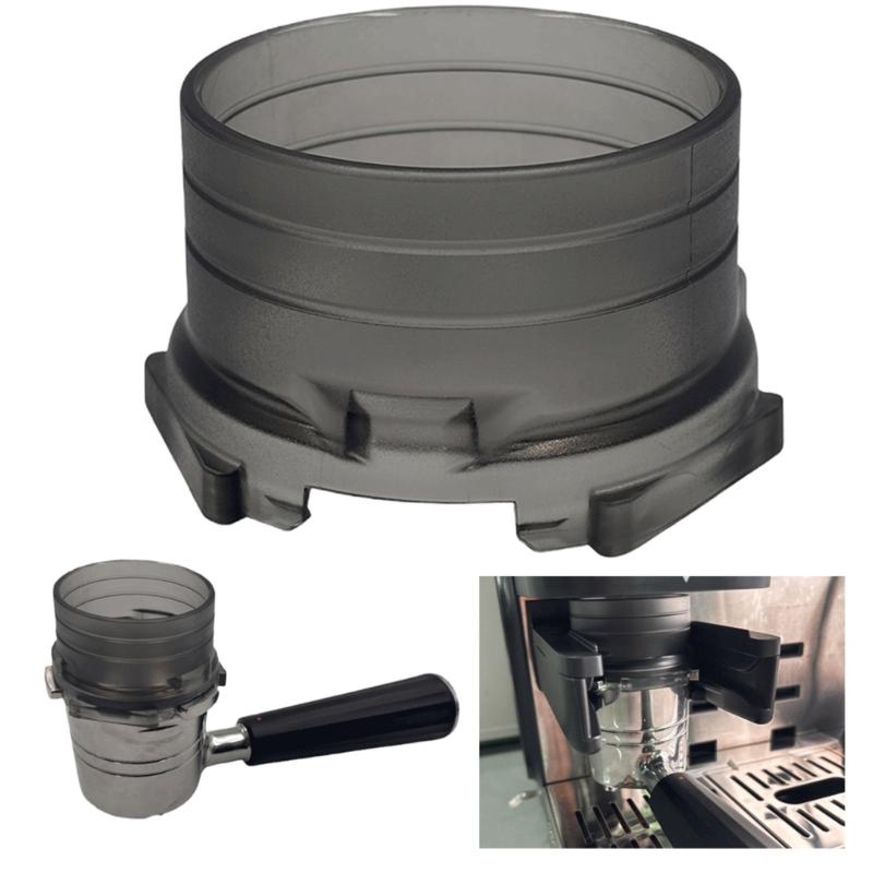 Anti Splash Portafilter Attachment Reduces Coffee Waste Heat Resistant Ergonomic Design for Home and Commercial Use