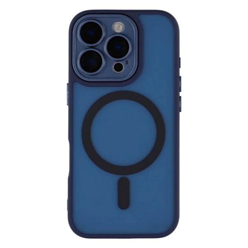 For iPhone 16 Pro Back Cover Compatible with MagSafe WANLONFENG QB1 Series PC TPU Shockproof Phone Case