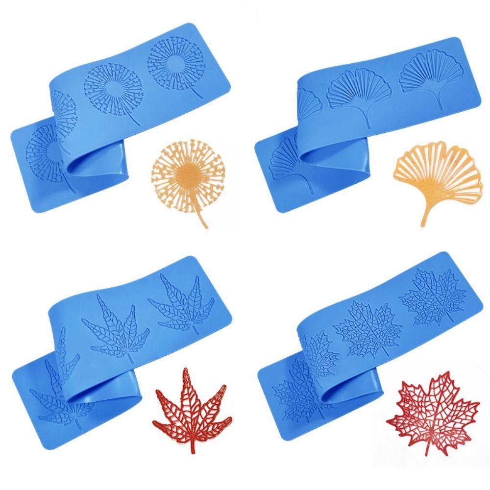 

Ginkgo Leaf Maple Leaves Chocolate Mould Soft Icing Sugar Craft Mould Cake Shop Style C